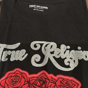 TRUE RELIGION CRYSTAL ROSE T-SHIRT